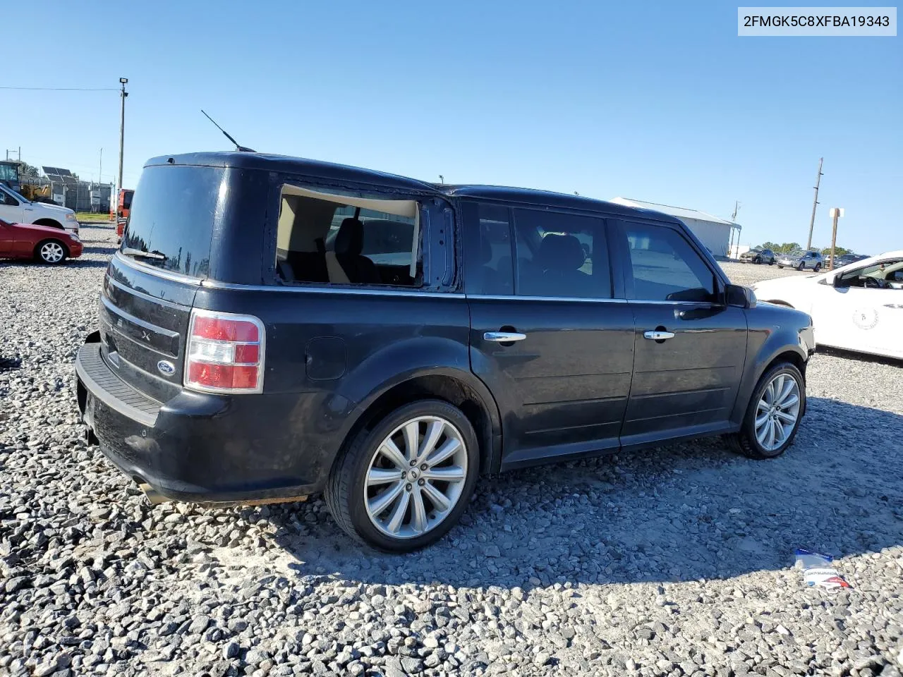 2015 Ford Flex Sel VIN: 2FMGK5C8XFBA19343 Lot: 75300054