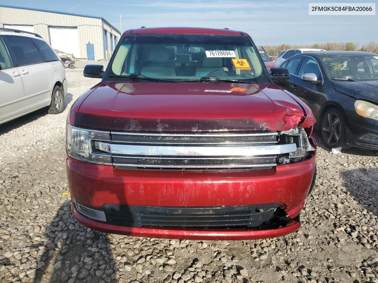 2015 Ford Flex Sel VIN: 2FMGK5C84FBA20066 Lot: 76128694