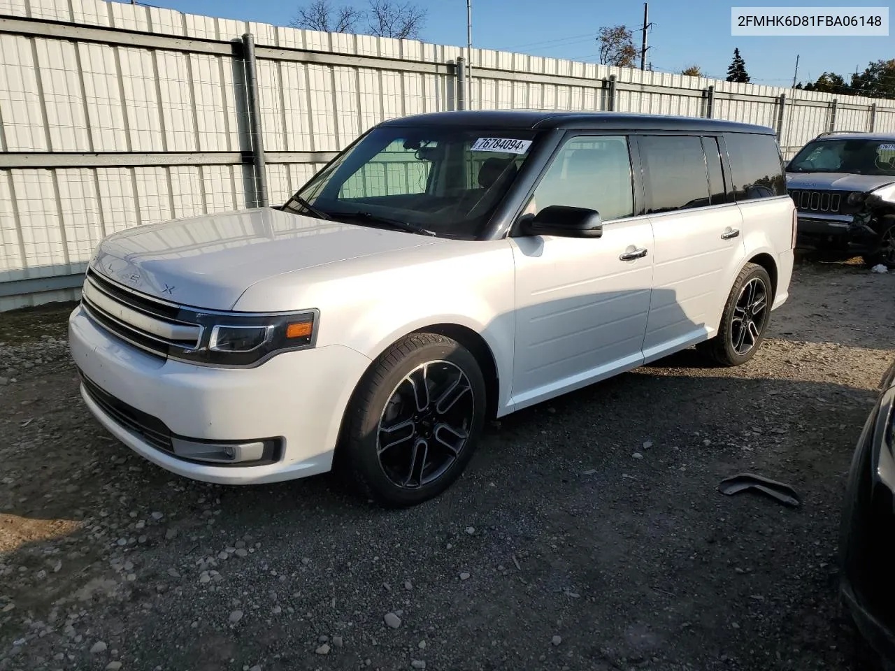 2015 Ford Flex Limited VIN: 2FMHK6D81FBA06148 Lot: 76784094