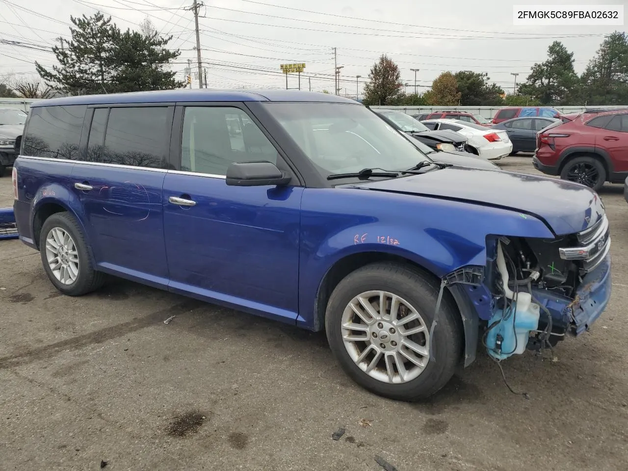 2015 Ford Flex Sel VIN: 2FMGK5C89FBA02632 Lot: 81261164