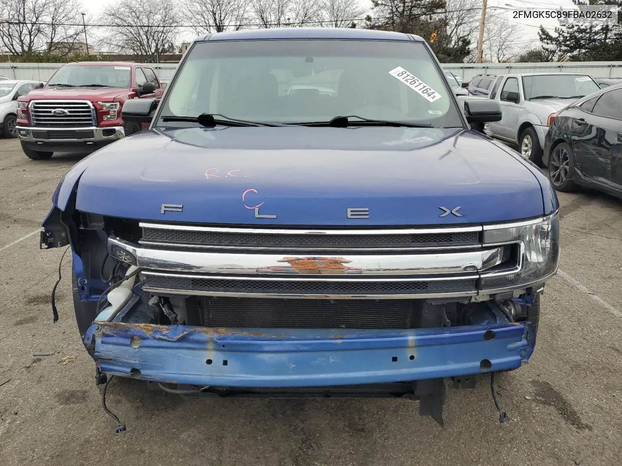 2015 Ford Flex Sel VIN: 2FMGK5C89FBA02632 Lot: 81261164