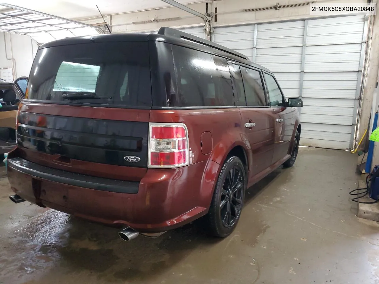 2FMGK5C8XGBA20848 2016 Ford Flex Sel