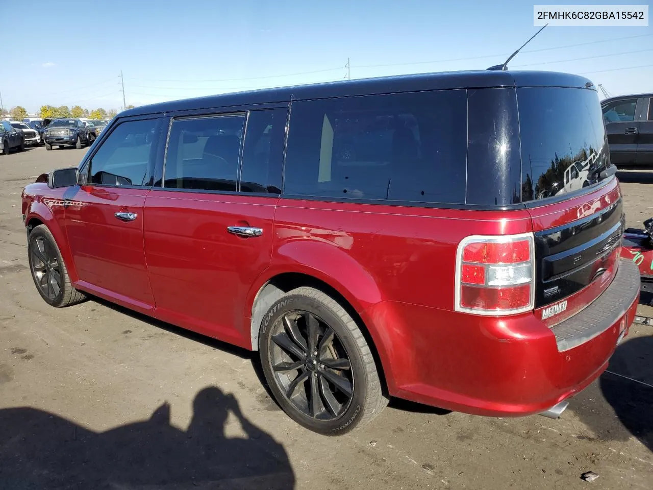 2016 Ford Flex Sel VIN: 2FMHK6C82GBA15542 Lot: 77221894