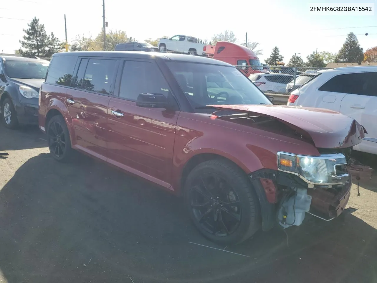 2016 Ford Flex Sel VIN: 2FMHK6C82GBA15542 Lot: 77221894