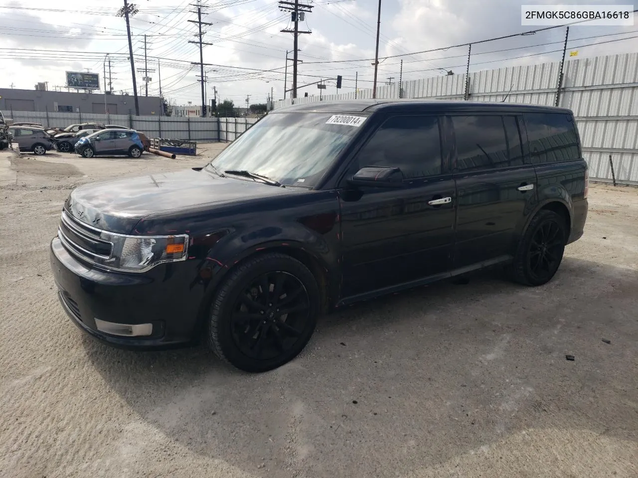 2016 Ford Flex Sel VIN: 2FMGK5C86GBA16618 Lot: 78200014