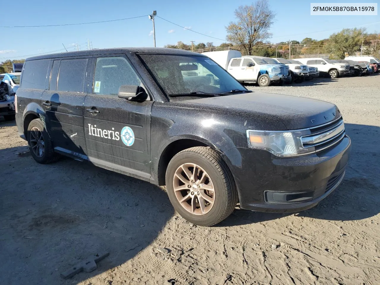 2016 Ford Flex Se VIN: 2FMGK5B87GBA15978 Lot: 78690714