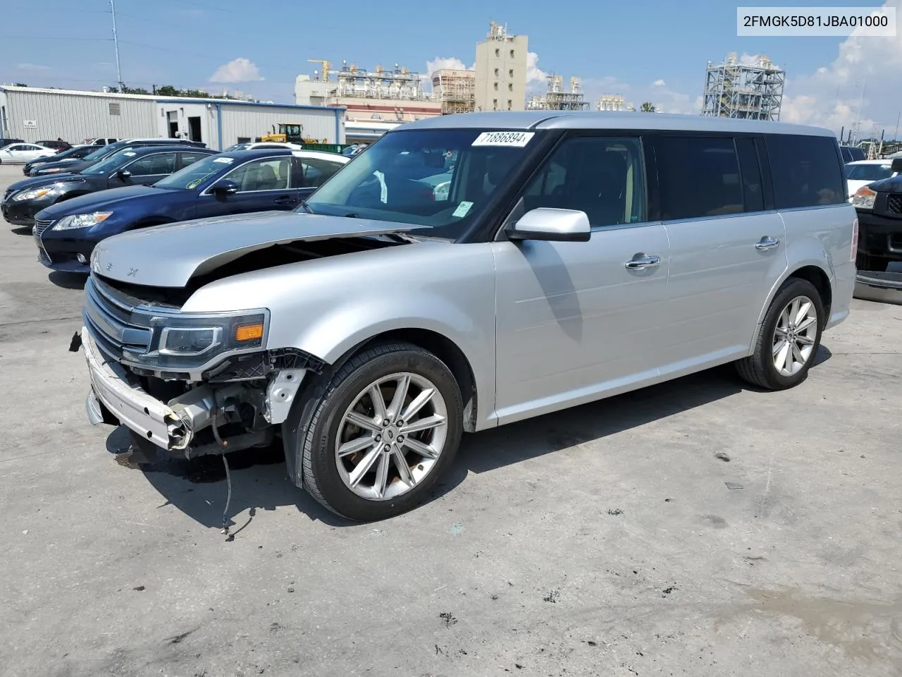 2018 Ford Flex Limited VIN: 2FMGK5D81JBA01000 Lot: 71568324