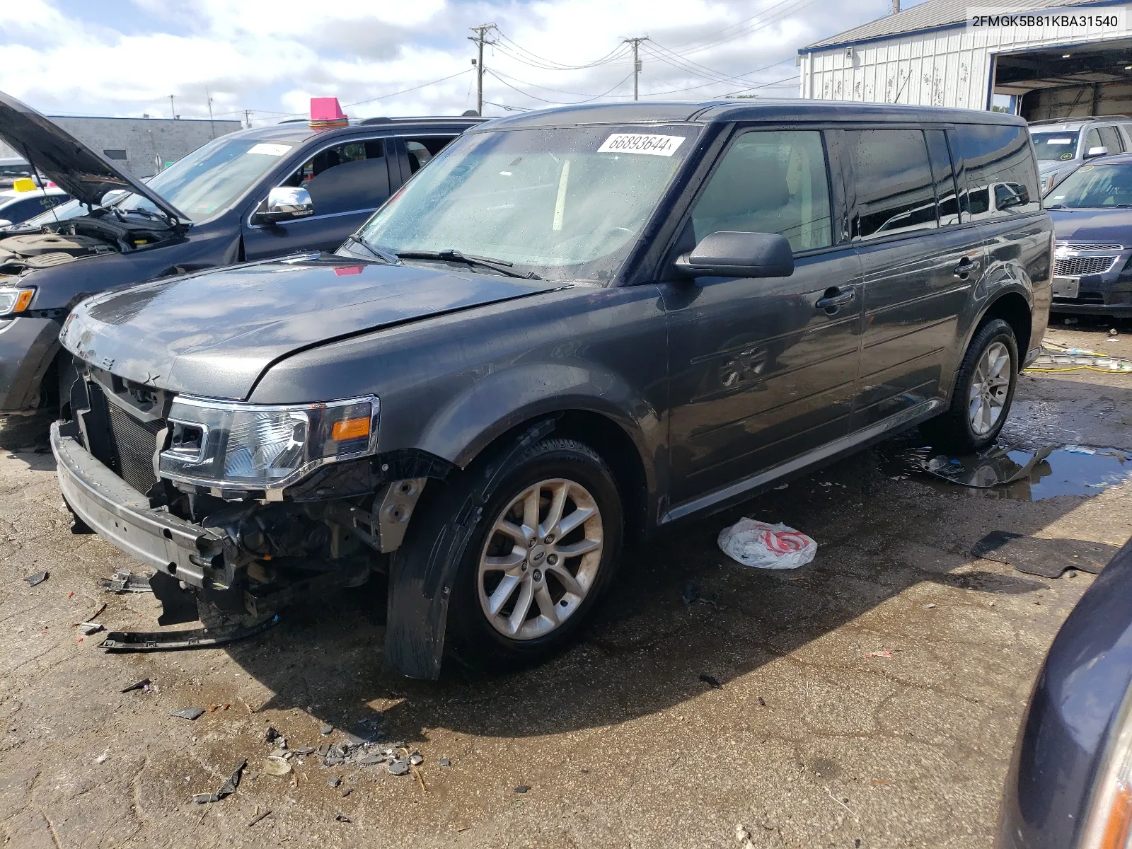 2019 Ford Flex Se VIN: 2FMGK5B81KBA31540 Lot: 66893644