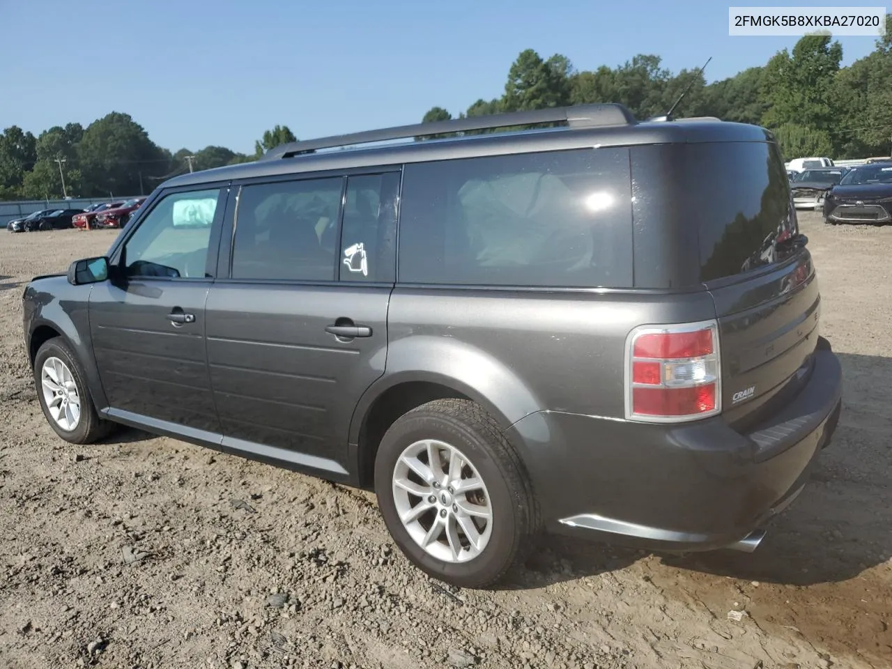 2019 Ford Flex Se VIN: 2FMGK5B8XKBA27020 Lot: 70646204