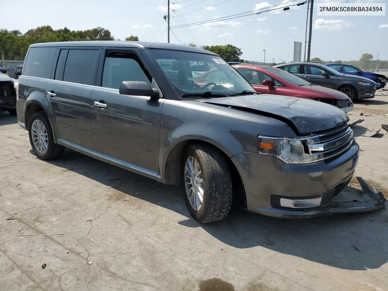 2019 Ford Flex Sel VIN: 2FMGK5C88KBA34594 Lot: 71062604