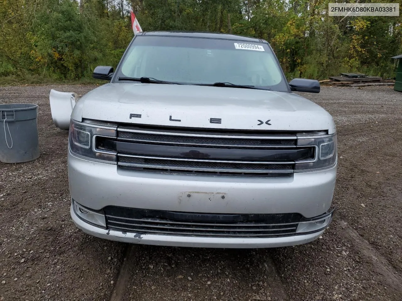 2019 Ford Flex Limited VIN: 2FMHK6D80KBA03381 Lot: 72000994