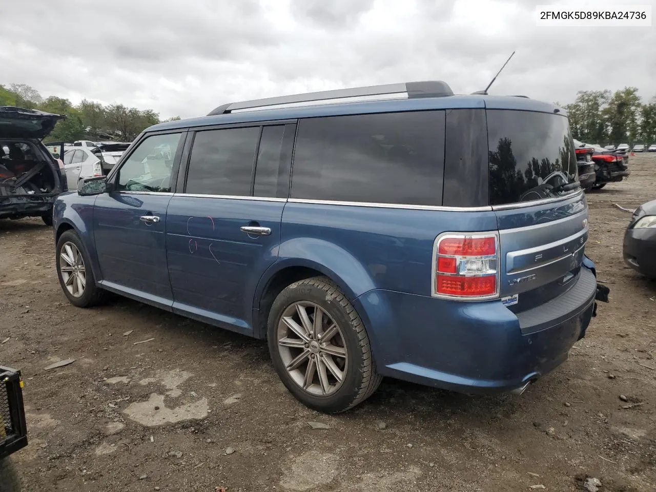 2019 Ford Flex Limited VIN: 2FMGK5D89KBA24736 Lot: 72019304