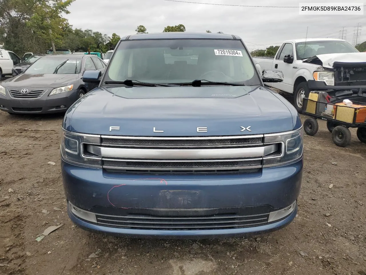 2019 Ford Flex Limited VIN: 2FMGK5D89KBA24736 Lot: 72019304