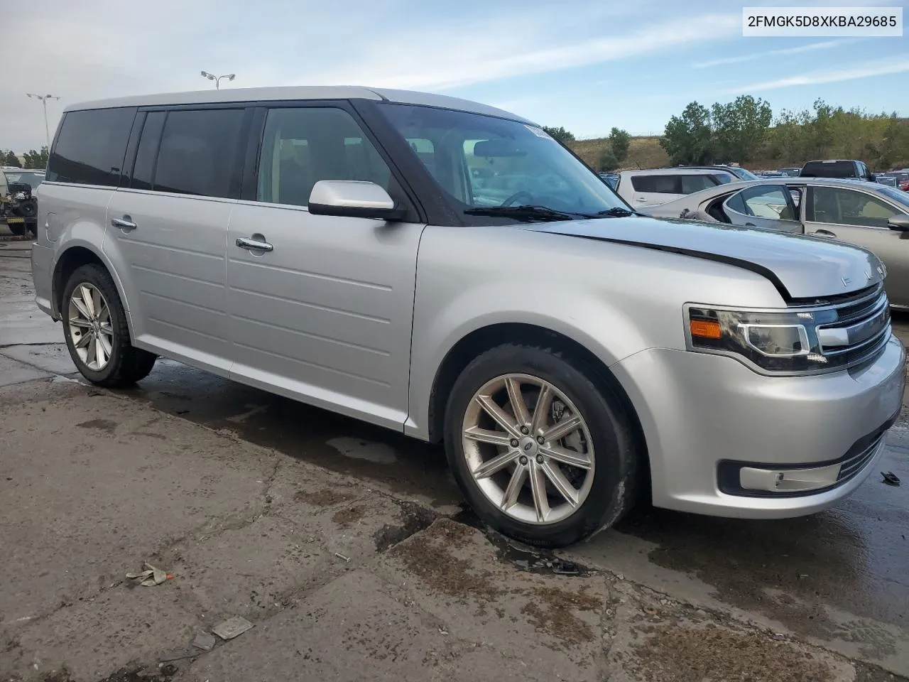 2019 Ford Flex Limited VIN: 2FMGK5D8XKBA29685 Lot: 72236584