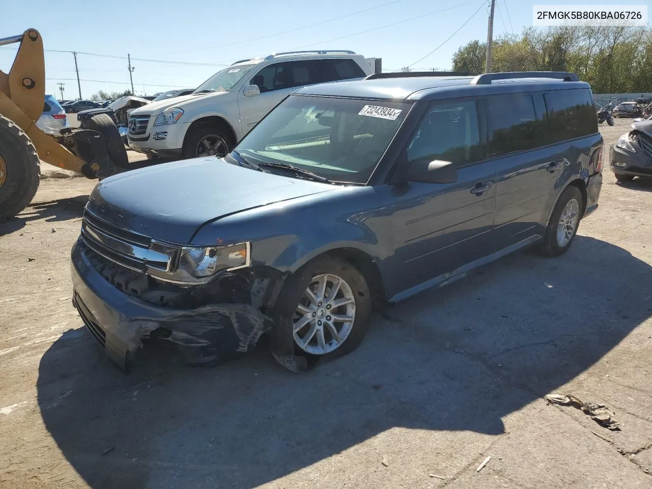 2019 Ford Flex Se VIN: 2FMGK5B80KBA06726 Lot: 73243934