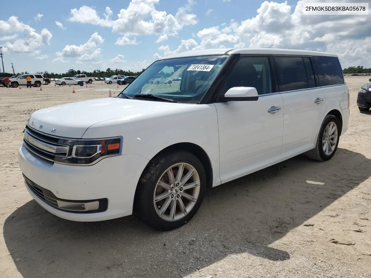 2019 Ford Flex Limited VIN: 2FMGK5D83KBA05678 Lot: 73841384