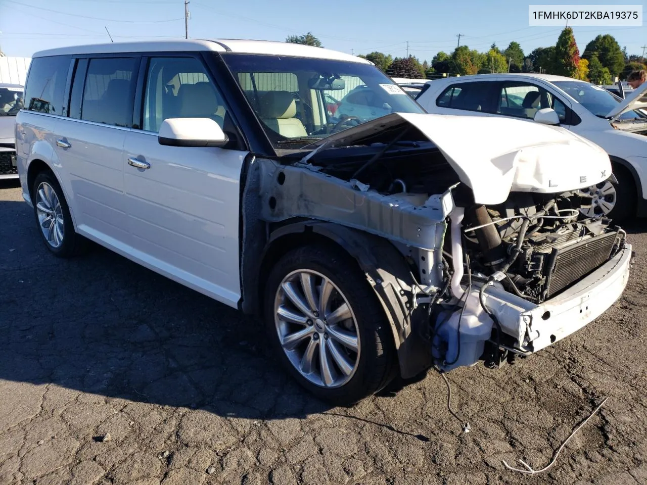 2019 Ford Flex VIN: 1FMHK6DT2KBA19375 Lot: 73881694