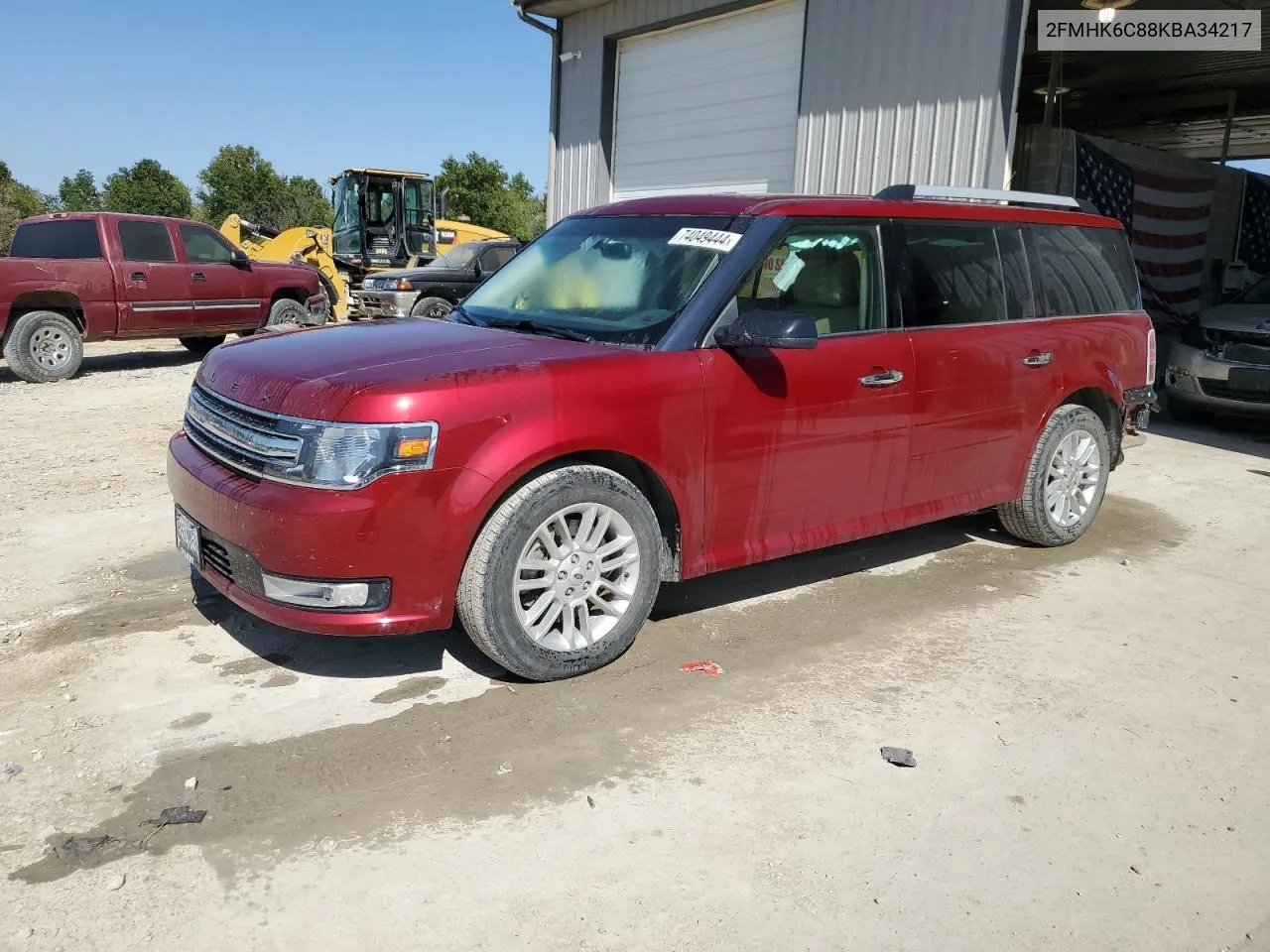 2019 Ford Flex Sel VIN: 2FMHK6C88KBA34217 Lot: 74049444