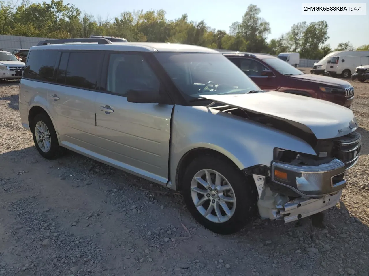 2019 Ford Flex Se VIN: 2FMGK5B83KBA19471 Lot: 74724014