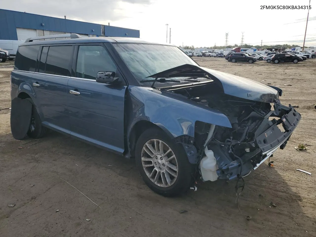 2019 Ford Flex Sel VIN: 2FMGK5C80KBA34315 Lot: 74985564