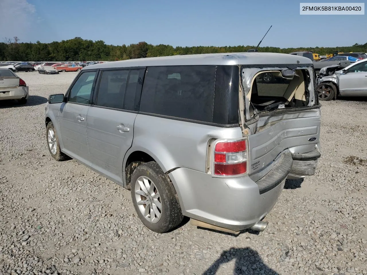 2019 Ford Flex Se VIN: 2FMGK5B81KBA00420 Lot: 75036954