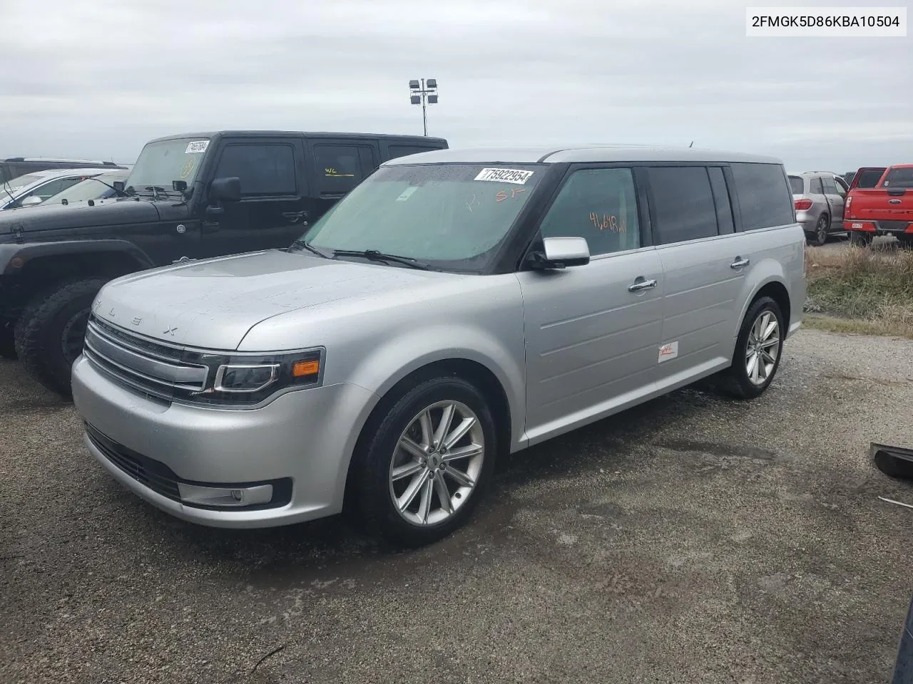 2019 Ford Flex Limited VIN: 2FMGK5D86KBA10504 Lot: 75922954