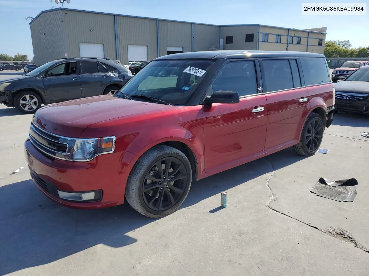 2019 Ford Flex Sel VIN: 2FMGK5C86KBA09984 Lot: 76241234