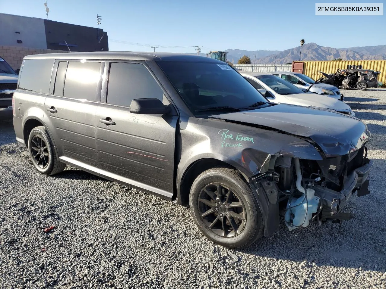 2019 Ford Flex Se VIN: 2FMGK5B85KBA39351 Lot: 76563904