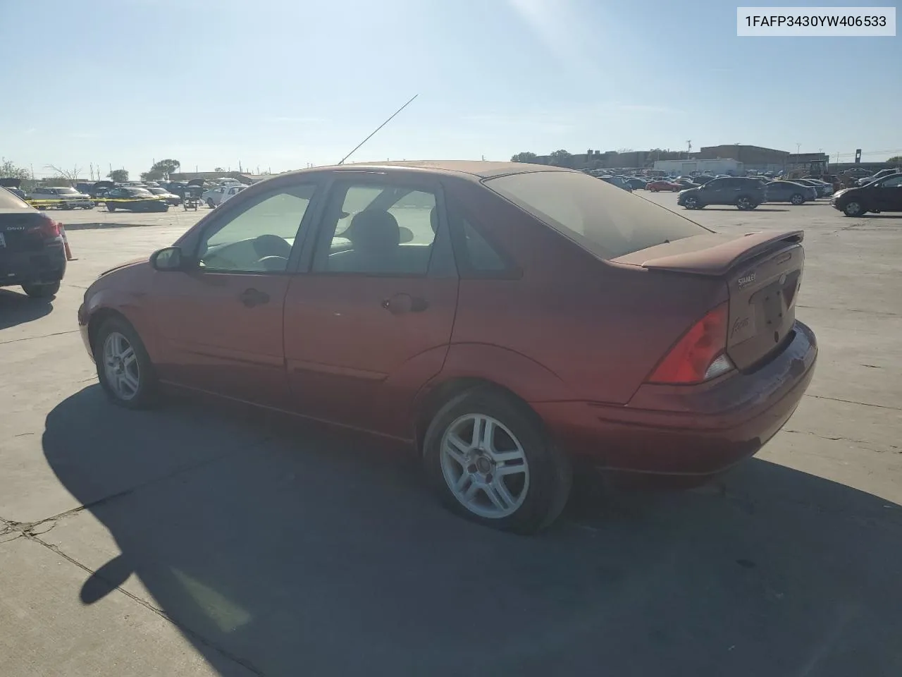 2000 Ford Focus Se VIN: 1FAFP3430YW406533 Lot: 78445404