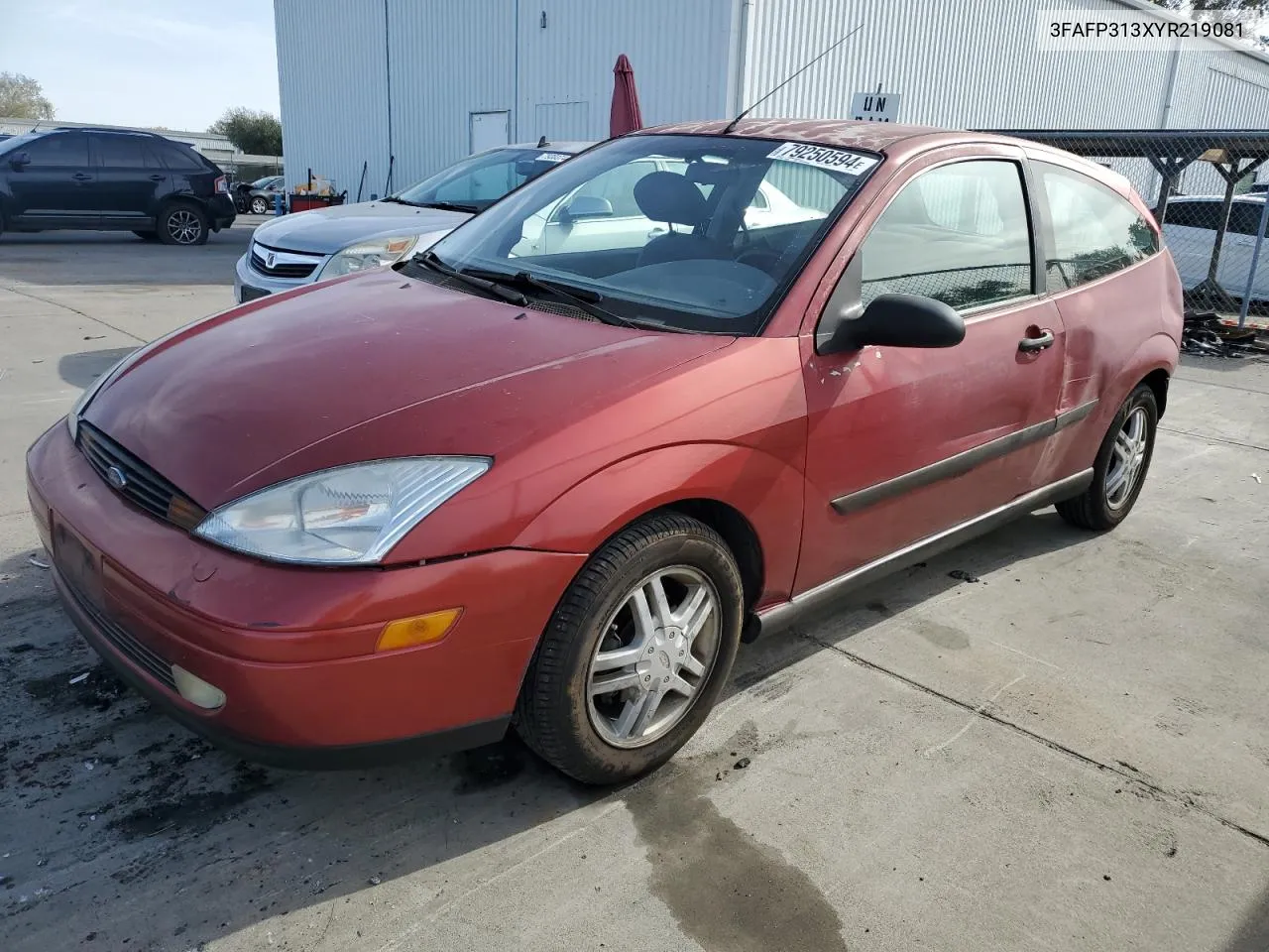 2000 Ford Focus Zx3 VIN: 3FAFP313XYR219081 Lot: 79250594