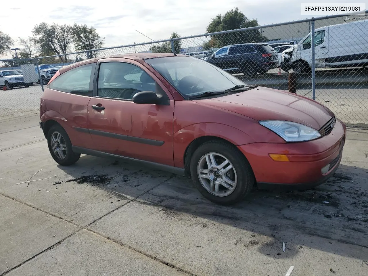 2000 Ford Focus Zx3 VIN: 3FAFP313XYR219081 Lot: 79250594