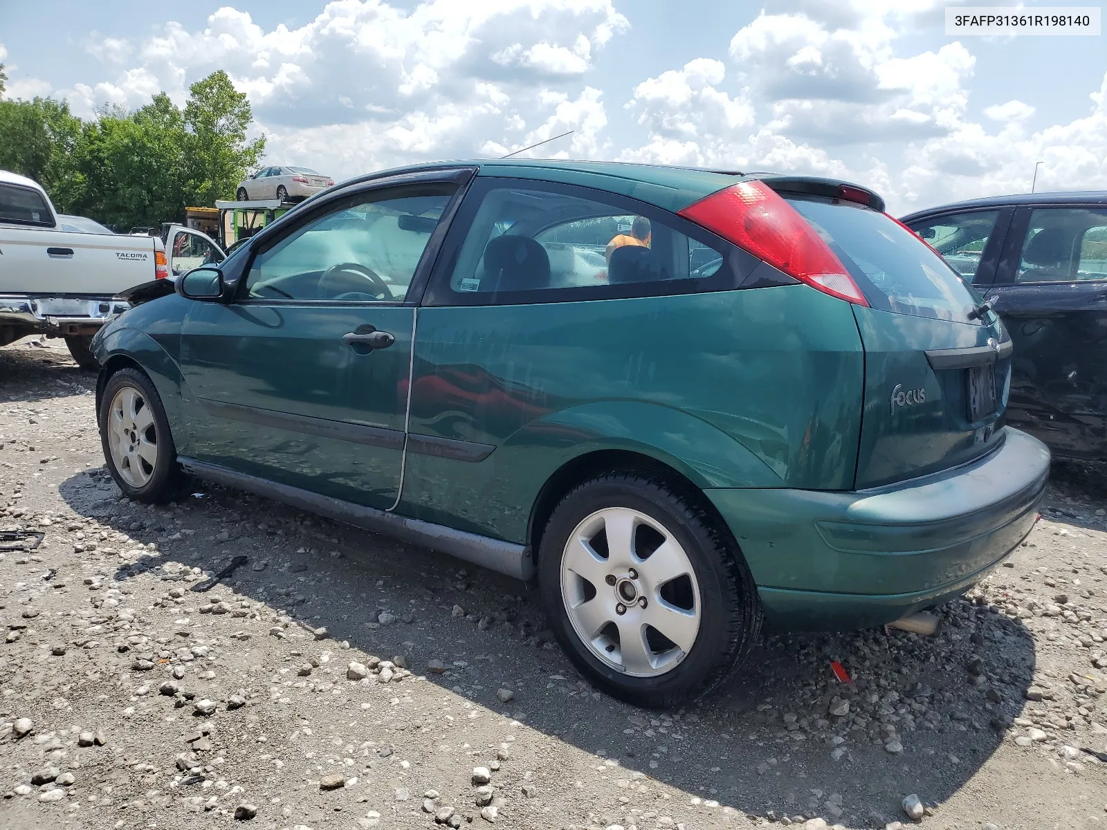 2001 Ford Focus Zx3 VIN: 3FAFP31361R198140 Lot: 62287694