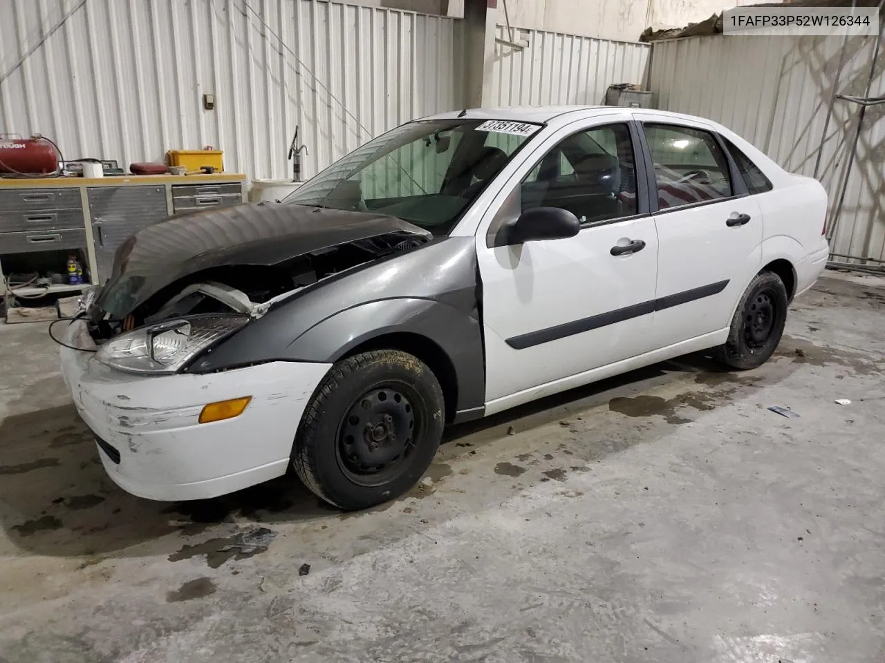 2002 Ford Focus Lx VIN: 1FAFP33P52W126344 Lot: 49757324