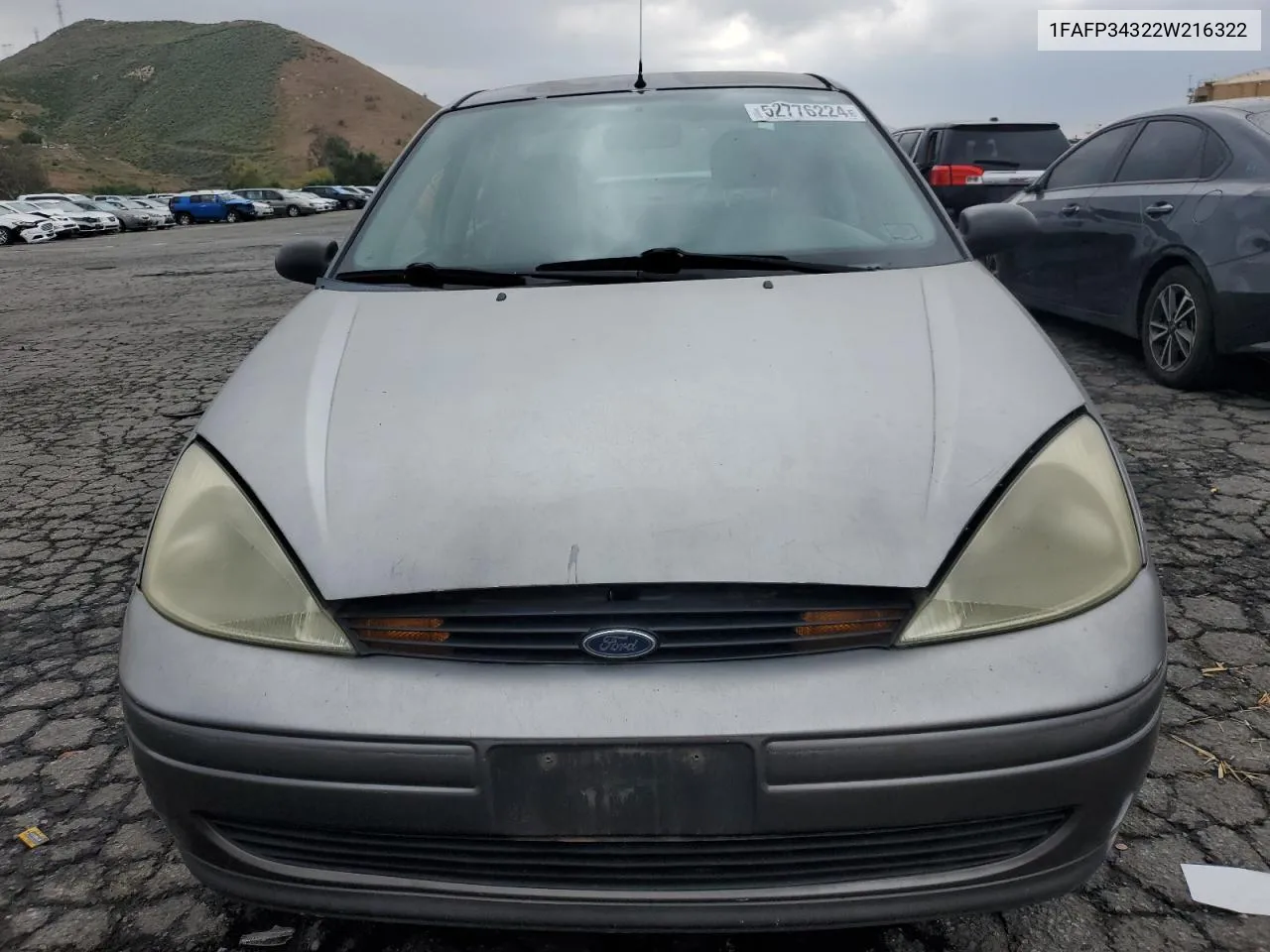 2002 Ford Focus Se VIN: 1FAFP34322W216322 Lot: 52776224