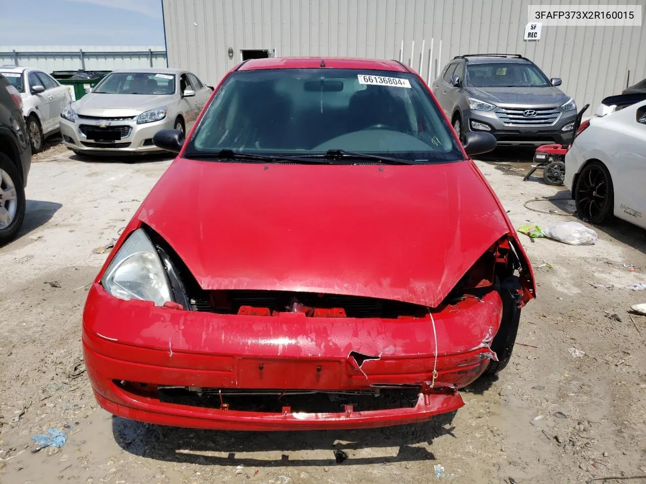 2002 Ford Focus Zx5 VIN: 3FAFP373X2R160015 Lot: 66136804