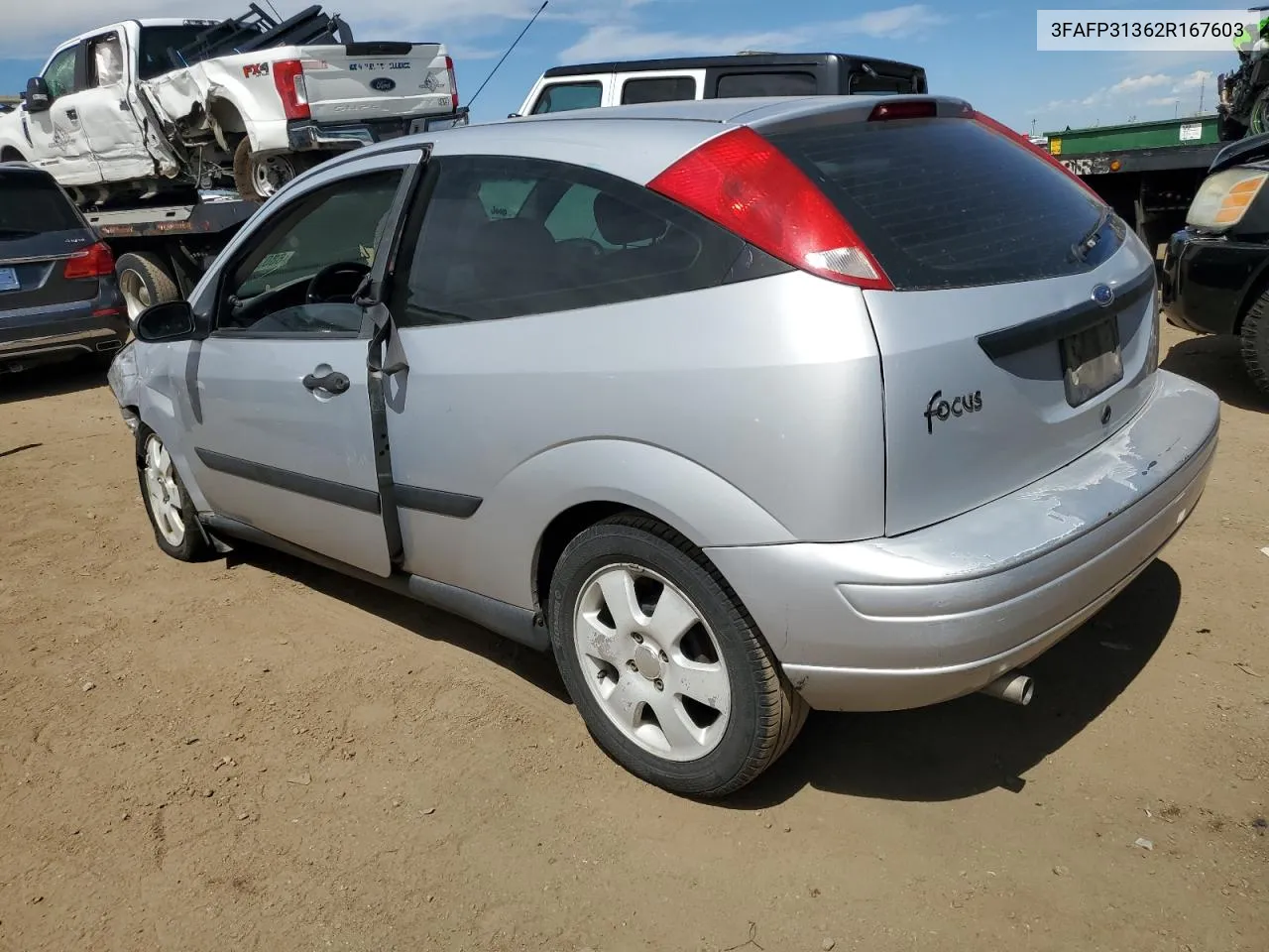 2002 Ford Focus Zx3 VIN: 3FAFP31362R167603 Lot: 68034904