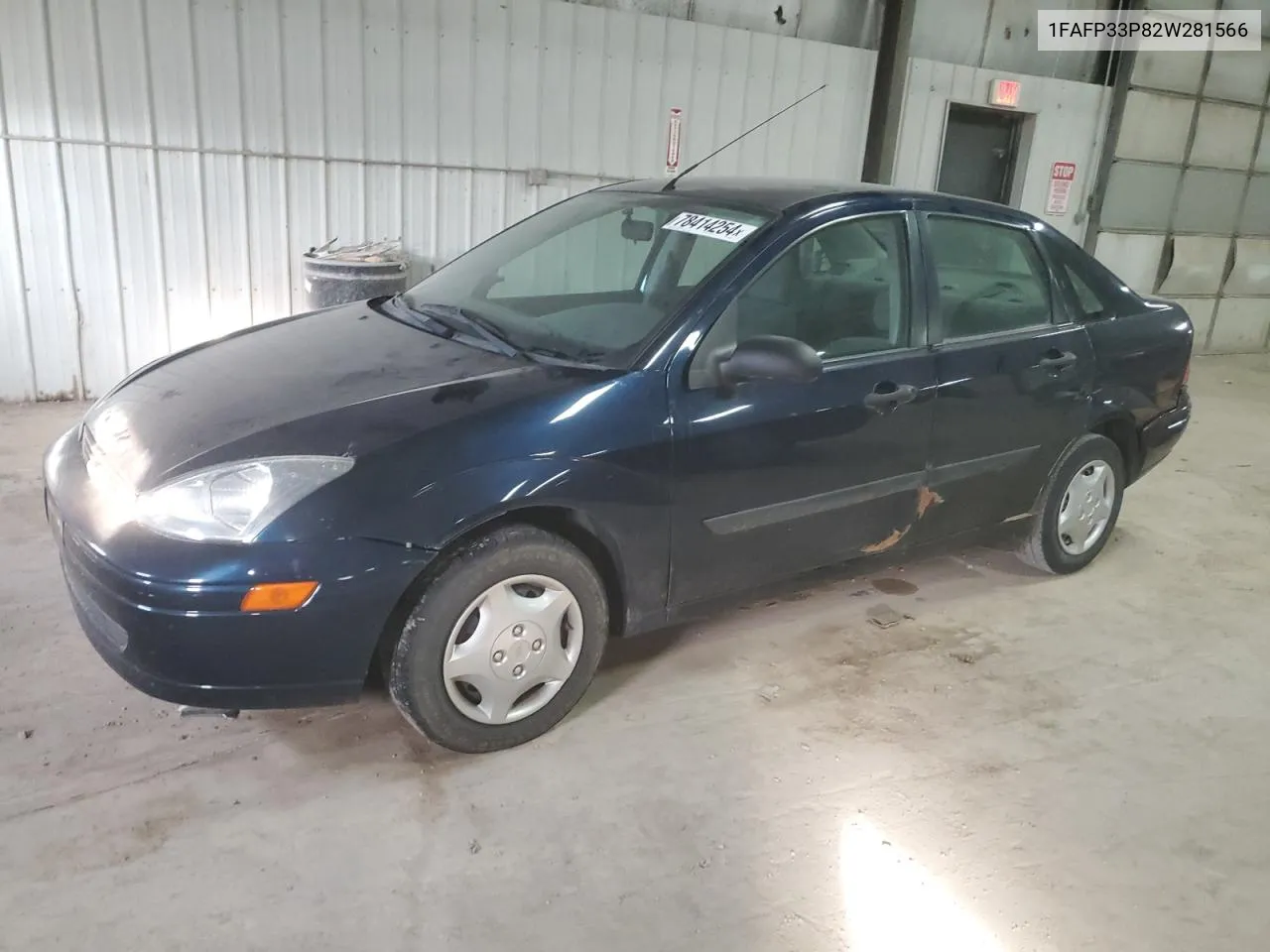 2002 Ford Focus Lx VIN: 1FAFP33P82W281566 Lot: 78414254