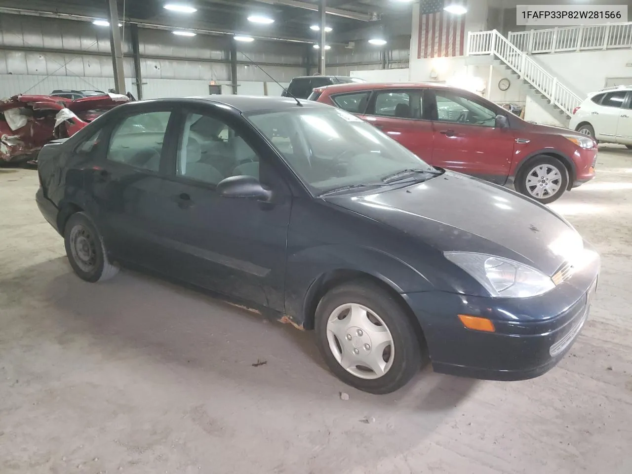 2002 Ford Focus Lx VIN: 1FAFP33P82W281566 Lot: 78414254