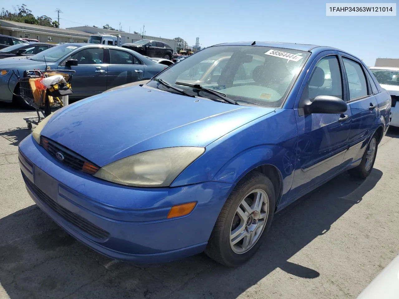 2003 Ford Focus Se Comfort VIN: 1FAHP34363W121014 Lot: 58564444