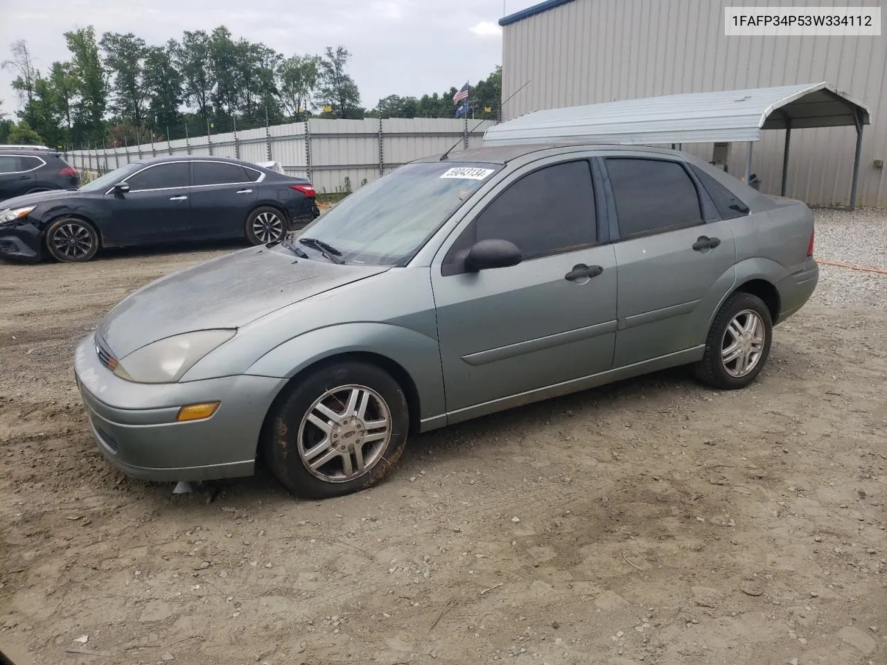 2003 Ford Focus Se VIN: 1FAFP34P53W334112 Lot: 59043134