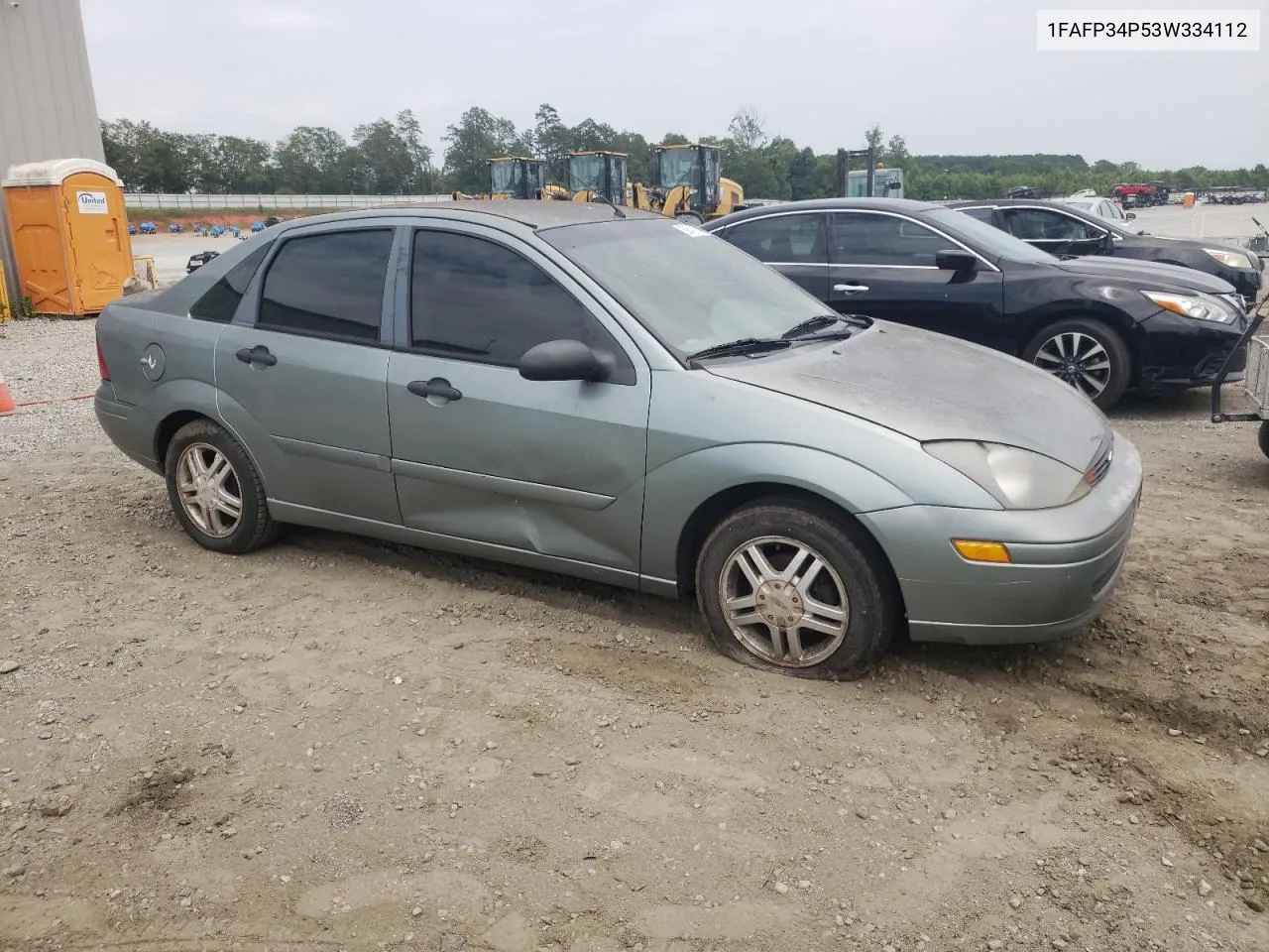 2003 Ford Focus Se VIN: 1FAFP34P53W334112 Lot: 59043134