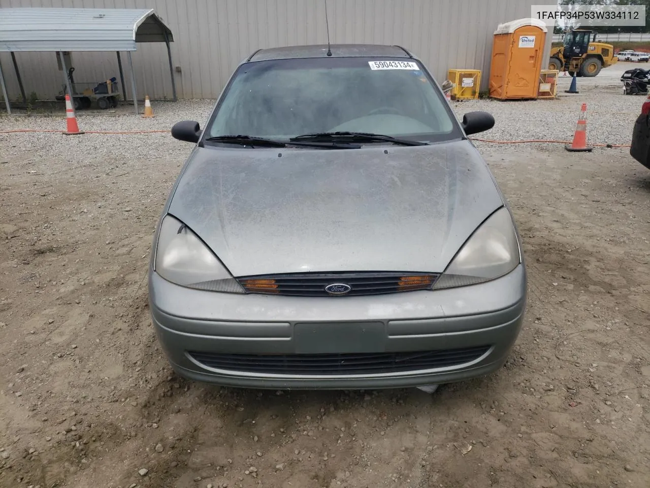 2003 Ford Focus Se VIN: 1FAFP34P53W334112 Lot: 59043134