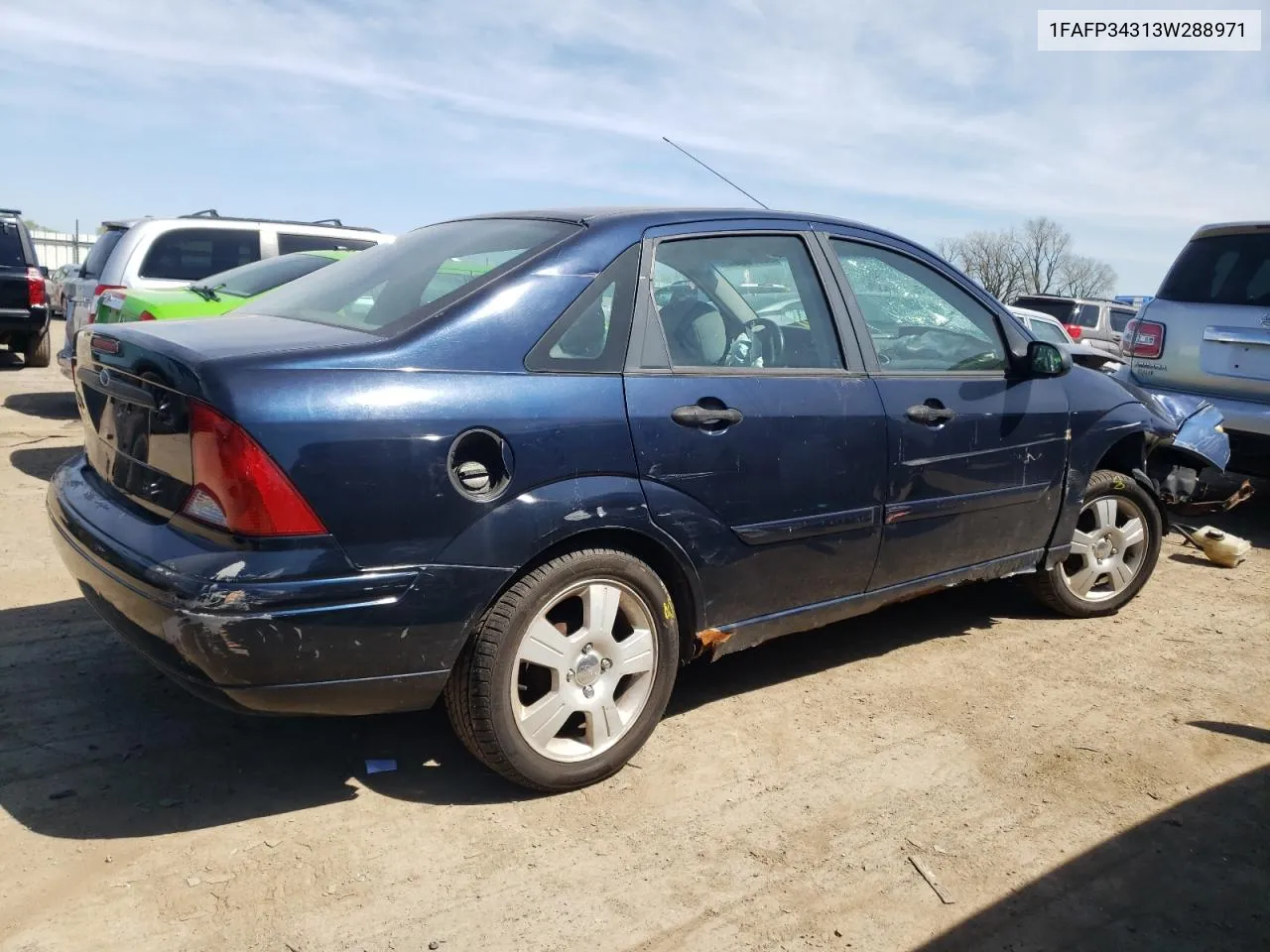 2003 Ford Focus Se Comfort VIN: 1FAFP34313W288971 Lot: 62558874