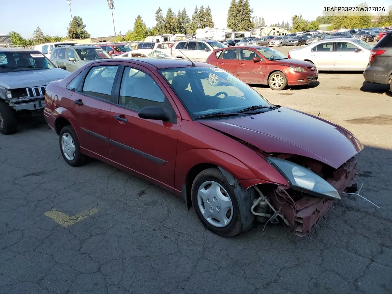 2003 Ford Focus Lx VIN: 1FAFP33P73W327826 Lot: 69055464