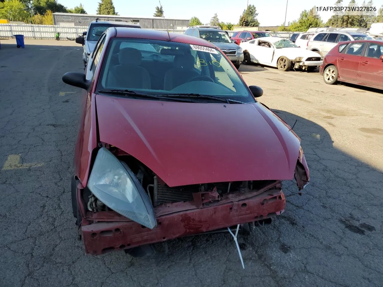 2003 Ford Focus Lx VIN: 1FAFP33P73W327826 Lot: 69055464