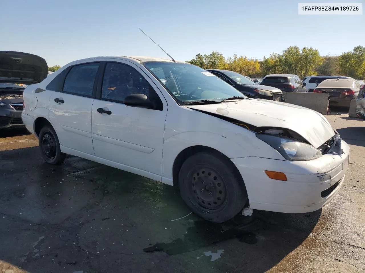 2004 Ford Focus Zts VIN: 1FAFP38Z84W189726 Lot: 75332854