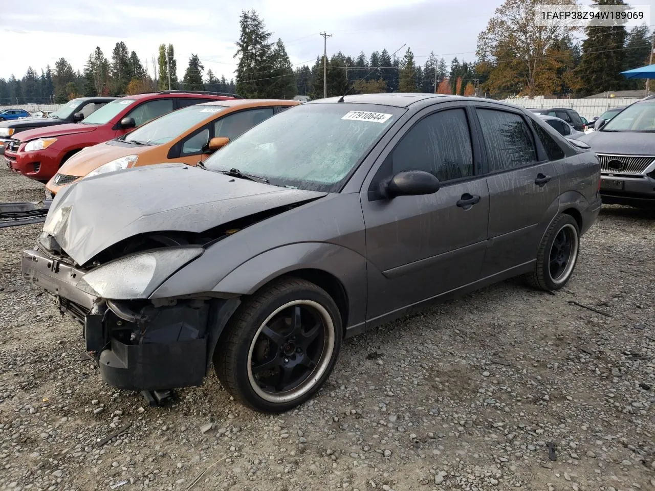 2004 Ford Focus Zts VIN: 1FAFP38Z94W189069 Lot: 77910644