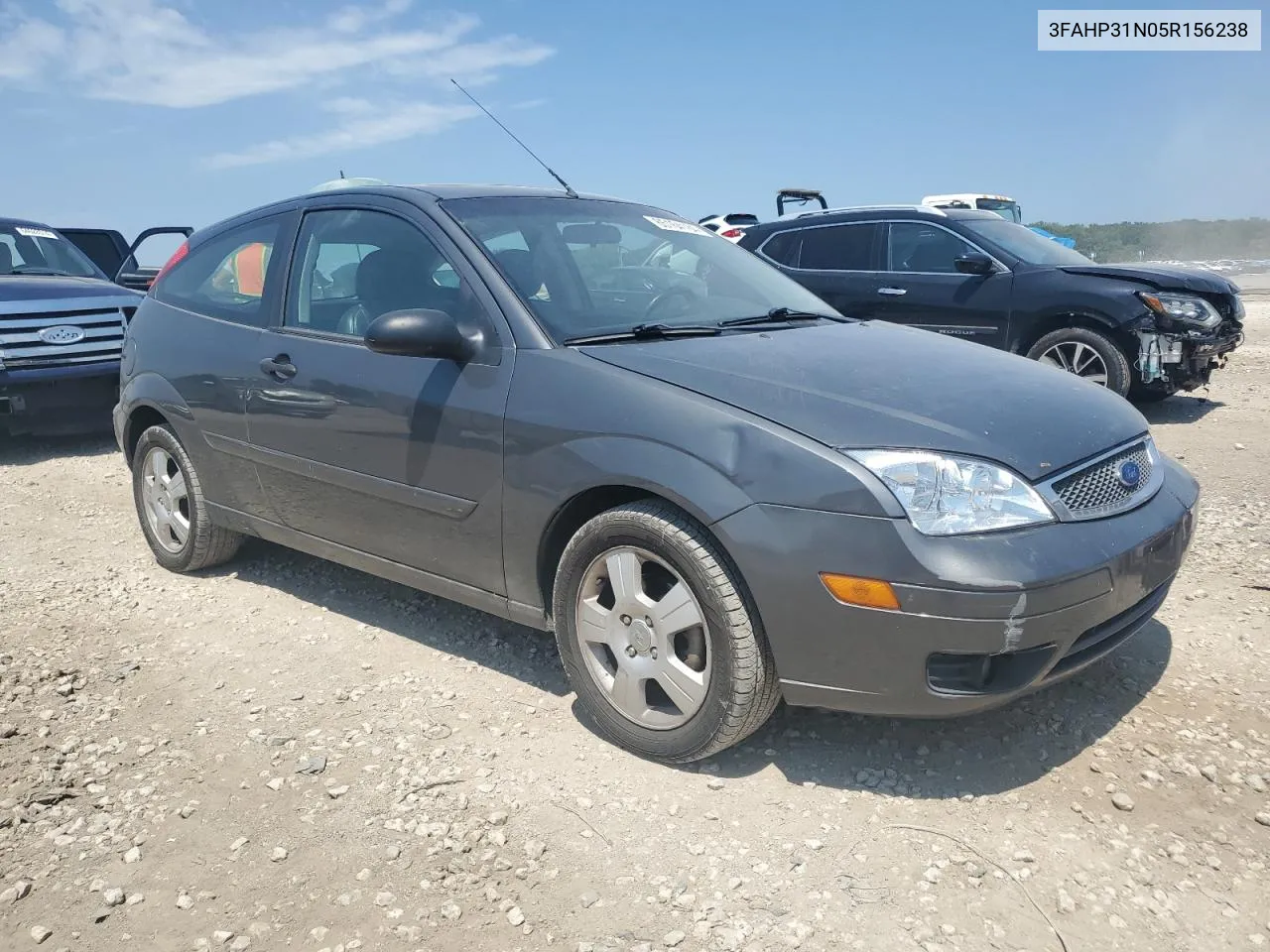 2005 Ford Focus Zx3 VIN: 3FAHP31N05R156238 Lot: 65164184