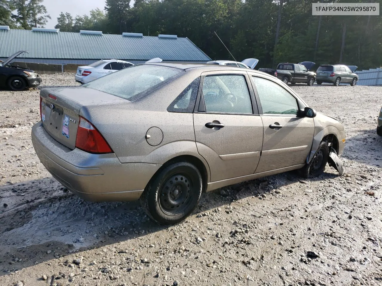 2005 Ford Focus Zx4 VIN: 1FAFP34N25W295870 Lot: 68828394