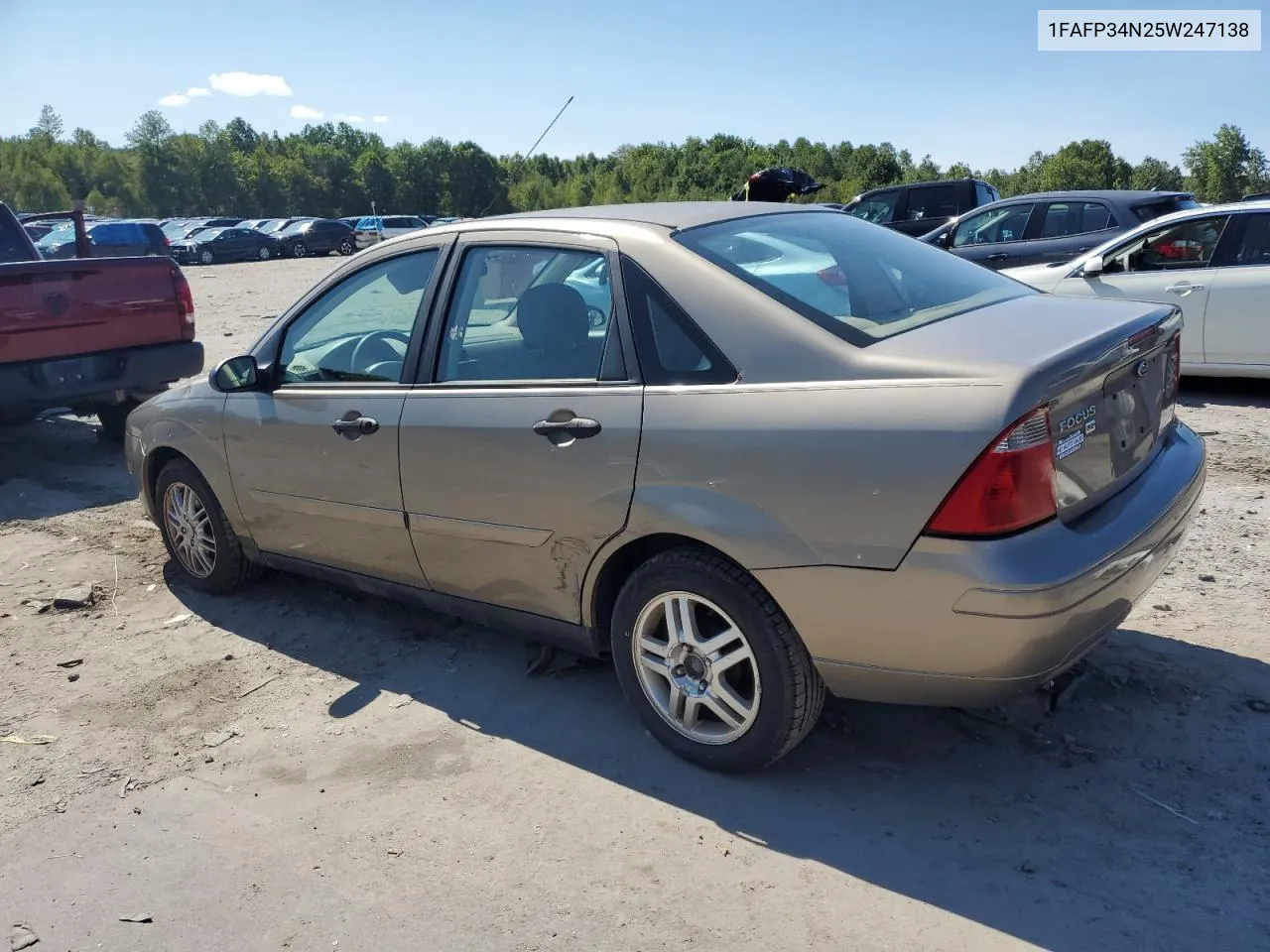 2005 Ford Focus Zx4 VIN: 1FAFP34N25W247138 Lot: 69746594